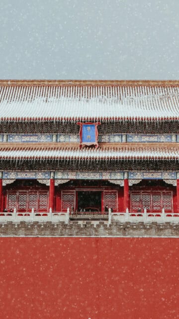 Forbidden City Winter Wonderland Beijing Wallpaper