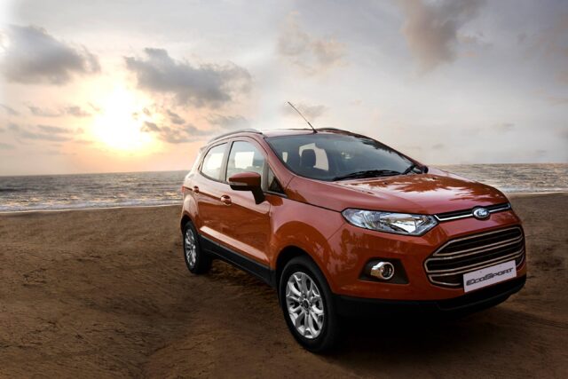 Ford EcoSport Adventure By The Beach At Sunset