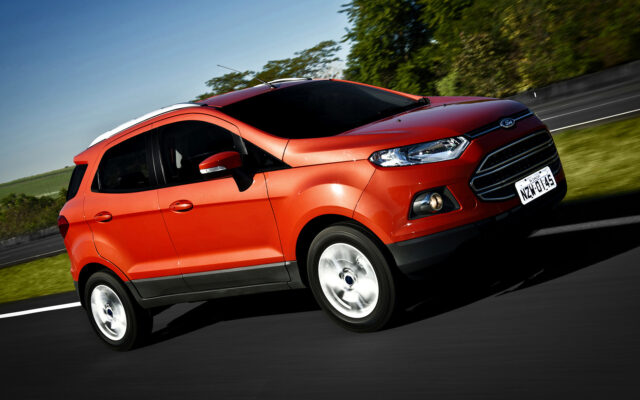 Ford EcoSport On Scenic Highway Drive Wallpaper