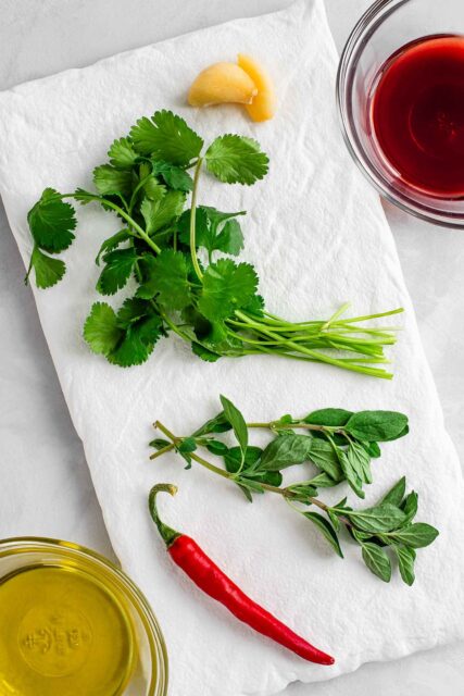 Fresh Cilantro and Herbs with Spices for Vibrant Cilantro Wallpapers Background