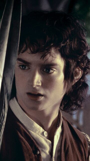 Frodo Baggins Iconic Image In The Lord Of The Rings Wallpaper