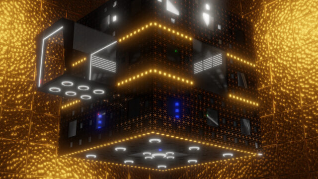 Futuristic Cube Design From Devs TV Mini Series Wallpaper