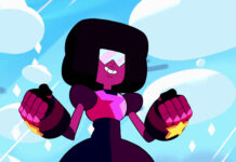 Garnet Character from Steven Universe TV Series Bright Animated Wallpaper