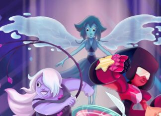Garnet Steven Universe Wallpapers Featuring Iconic Characters in Action Scene