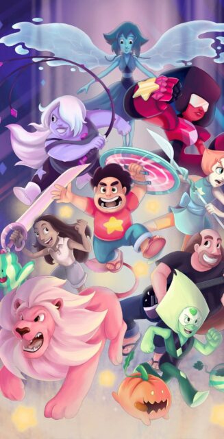 Garnet Steven Universe Wallpapers Featuring Iconic Characters in Action Scene