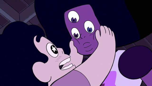 Garnet and Steven Universe Close Emotional Moment Wallpaper