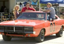 General Lee Car Wallpapers Classic Orange Dodge Charger With Cast On Set