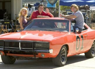 General Lee Car Wallpapers Classic Orange Dodge Charger With Cast On Set