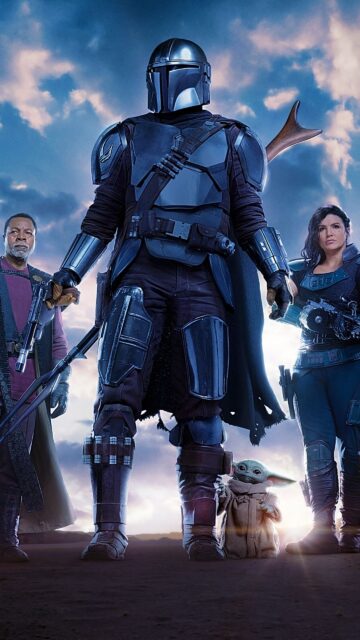 Gina Carano in The Mandalorian Cast Epic Sci Fi Wallpaper