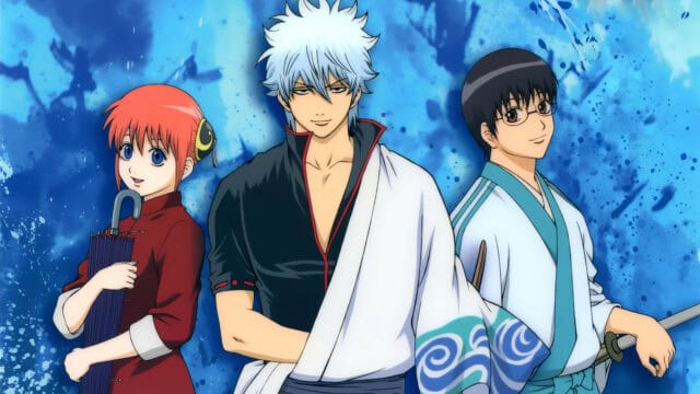 Gintama The Final Anime Trio Wallpaper Vibrant Background