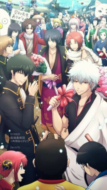 Gintama The Final Celebration Anime Wallpaper Vibrant Characters Scene