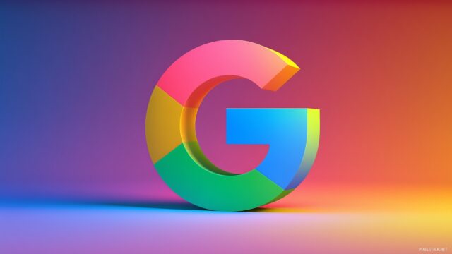 Google Desktop HD Wallpaper, Bold And Striking Composition Of The Google Logo With A Gradient Background Suitable For HD Display