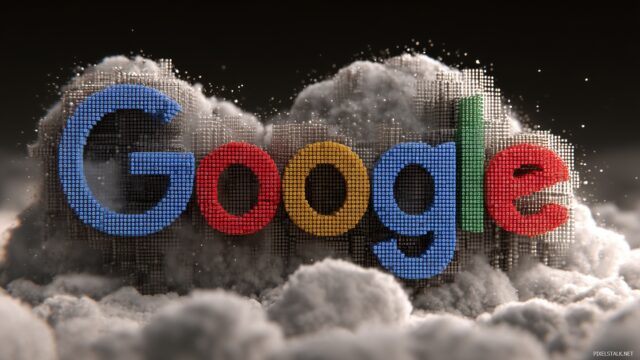 Google Desktop Wallpaper Ultra HD, Enhanced Google Logo Emerged From A Digital Cloud Background Illustrating Ultra HD Quality