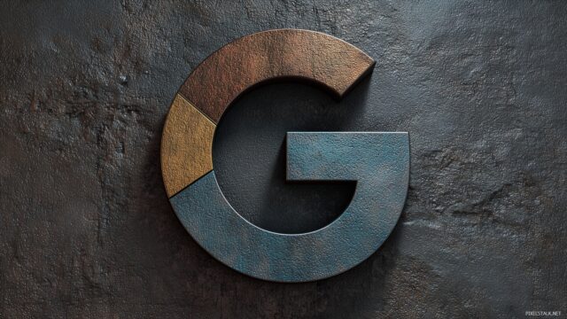Google Logo High Definition Desktop Wallpaper, Stylish Google Logo Set Against A Sleek Metallic Texture Highlighting High Definition Quality