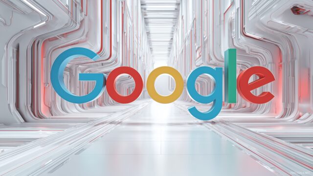 Google Wallpaper, Vibrant Representation Of The Google Logo With A Futuristic Background Suitable For A Modern Workspace
