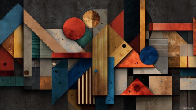 Google High Quality Wallpaper, Artistic Interpretation Of The Google Logo Blended With Geometric Shapes For A Sophisticated Look