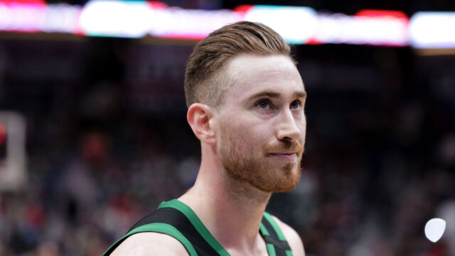 Gordon Hayward Close Up Portrait during NBA Game for Wallpapers
