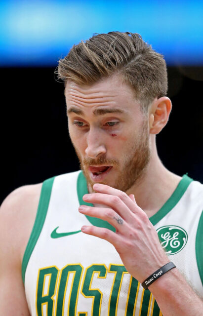 Gordon Hayward Close Up Portrait in Boston Celtics Jersey Wallpaper