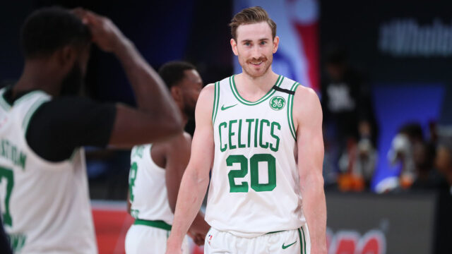 Gordon Hayward Smiling in Boston Celtics Jersey NBA Player Wallpapers