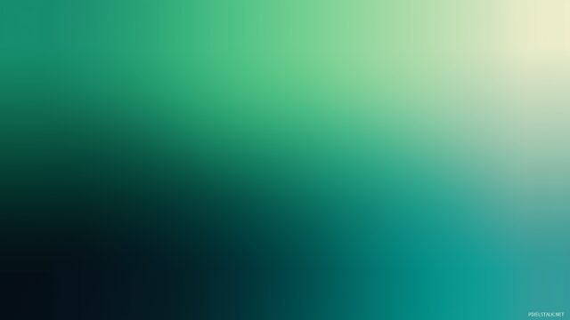 Gradient Wallpaper For Desktop Computer, Minimalist Green Gradient With Fresh Mint And Dark Jade Tones, Offering A Refreshing Look