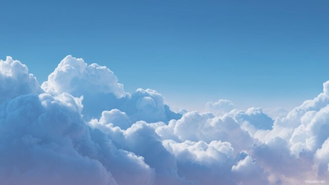 Gradient Wallpaper High Resolution, Cloudy Sky Gradient With Soft Blues And Whites, Evoking A Peaceful And Airy Feeling