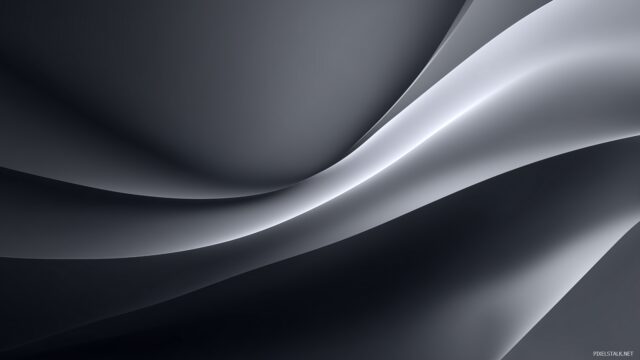 Gradient High Definition Wallpaper, Chic Grey Gradient With Hints Of Silver, Bringing A Modern Twist To Your Desktop Setup