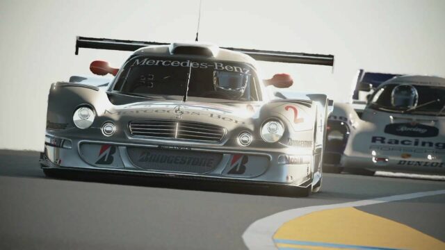 Gran Turismo 7 Racing Action Mercedes Benz Supercar Wallpaper