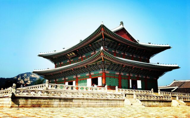 Gyeongbokgung Palace Scenic Beauty South Korea Wallpaper