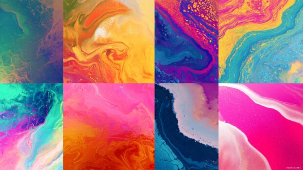 HD colorful tie dye backgrounds, vivid shades and patterns merging harmoniously, perfect for uplifting the aesthetic of any iPad display.