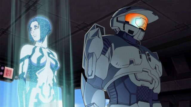 Halo Legends Wallpaper Futuristic Soldier And Hologram Companion