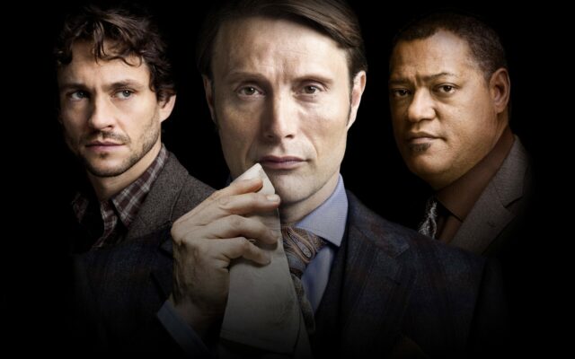 Hannibal TV Series Wallpaper Featuring Main Characters Hannibal Lecter Will Graham and Jack Crawford