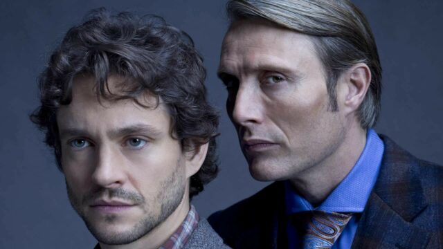 Hannibal TV Series Wallpapers Intense Close Up Portrait of Main Characters