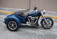 Harley Davidson Freewheeler Blue Trike Motorcycle Wallpaper