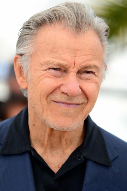 Harvey Keitel Portrait Wallpaper In Blue Suit