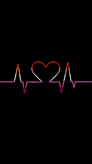 Heartbeat Love Design Wallpaper For Mobile Backgrounds