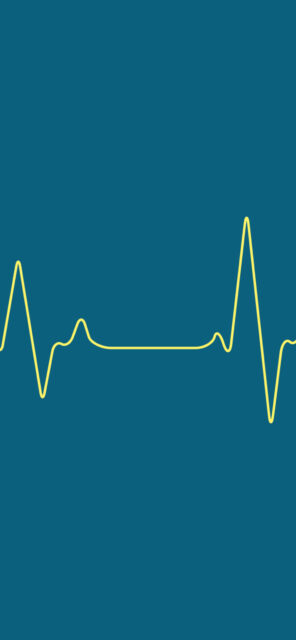 Heartbeat Pulse Wallpaper With Blue Background