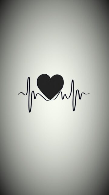 Heartbeat Wallpaper Minimalist Heartbeat Design