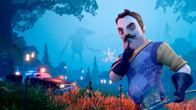 Hello Neighbor 2 Game Eerie Night Scene Wallpaper