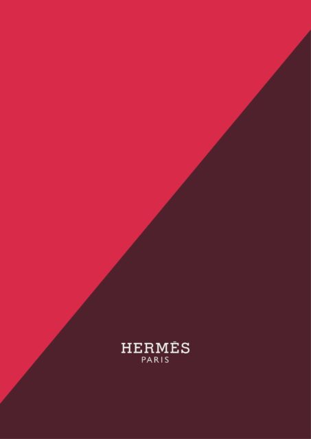Hermès Wallpaper Elegant Red And Burgundy Design