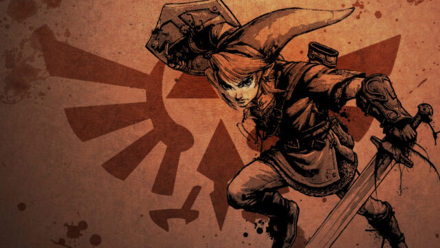 Heroic Artwork Of Link In Legend Of Zelda Twilight Princess Wallpaper