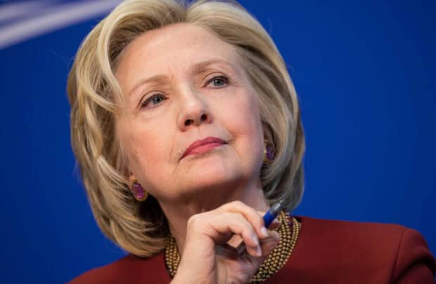 Hillary Clinton listens thoughtfully during a speech, HD Desktop Wallpaper