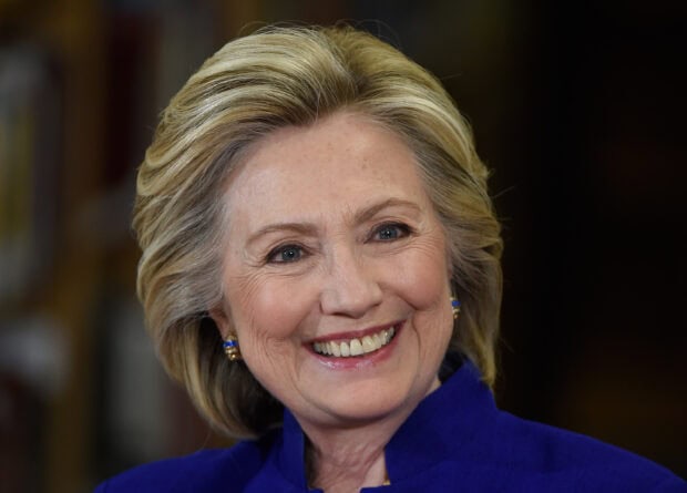 Hillary Clinton is smiling warmly in this close up portrait, 2K PC Wallpaper