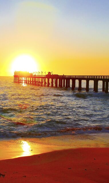 Huntington Beach Pier Sunset Beauty Stunning Ocean View Wallpapers