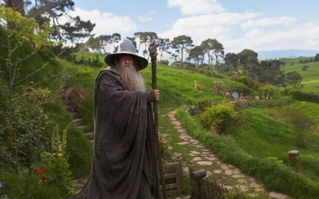 Ian McKellen As Gandalf In Hobbit Movie Scenic Wallpaper
