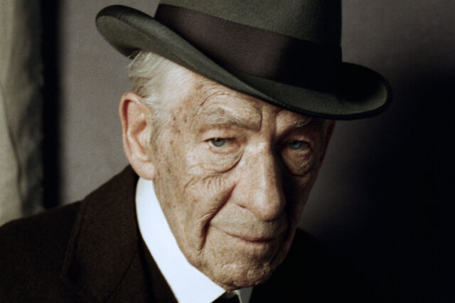 Ian McKellen Close Up Portrait In Vintage Hat Classic Style Wallpaper