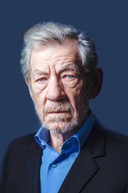 Ian Mckellen Close Up Portrait High Quality Wallpapers For Desktop And Mobile Devices