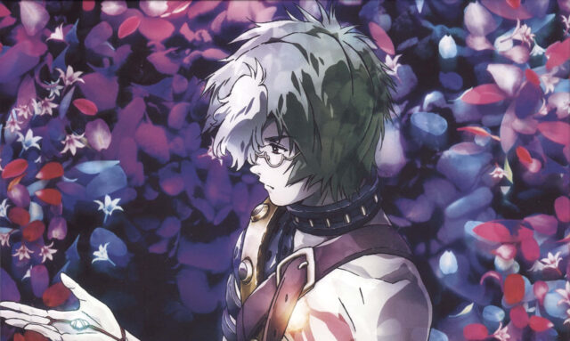 Ikoma Anime Character With Glowing Stone Among Purple And Red Flowers Ikoma Wallpapers