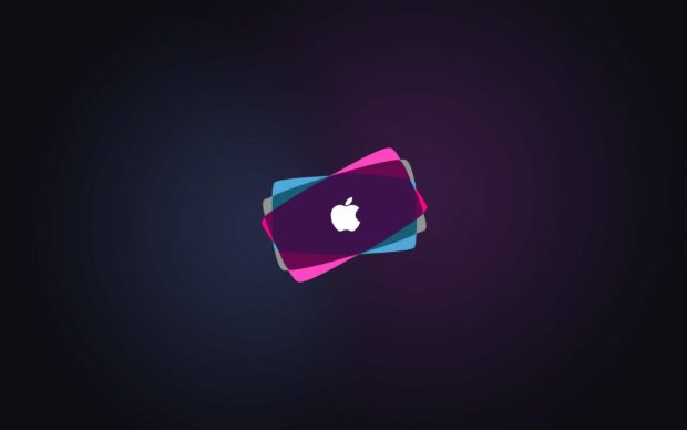 The Imac logo appears with colorful transparent shapes on a dark background, 2K Desktop Wallpaper