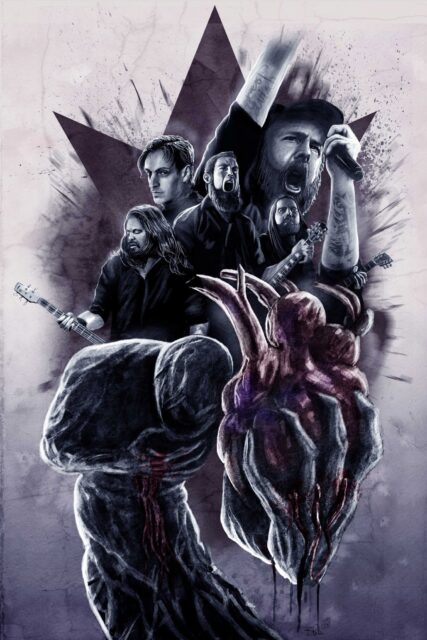 In Flames Band Artistic Wallpaper Illustration