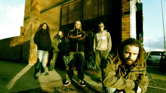 In Flames Band On Urban Street Wallpaper